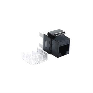 Frutto keystone RJ45 UTP CAT5e per blank panel, colore nero