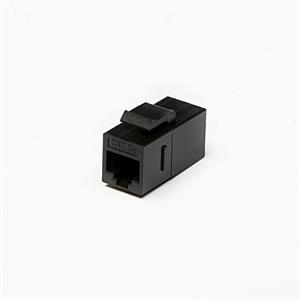 Accoppiattore keystone RJ45 UTP CAT5e F/F, colore nero