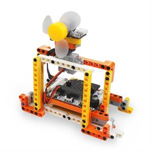 Kit per la robotica educativa composto da oltre 200 blocchi di costruzione e da più di 10 moduli elettronici