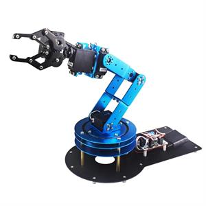 Braccio robotico da banco con 6 DOF con modulo bluetooth integrato, programmabile tramite Arduino