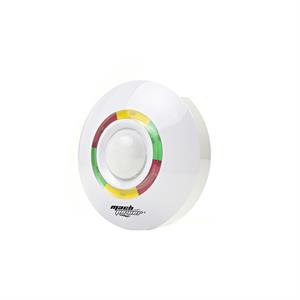 Rilevatore wireless Dual PIR a soffitto, copertura 12 metri con angolo da 360° da interno