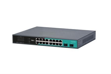 Switch 16 porte gigabit unmanaged 2 porte SFP, per armadi rack 19