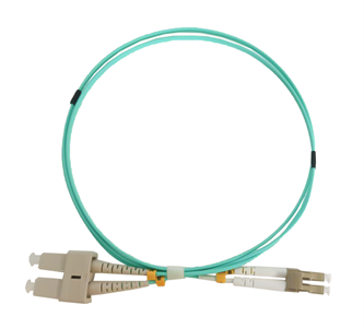 Cavo patch fibra SC/LC Duplex MM OM3 50/125 2,0 mm LSZH,1 metro